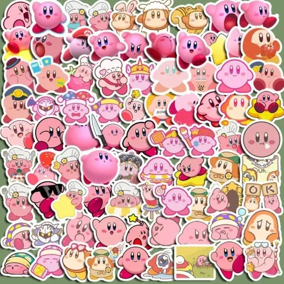 KIRBY Character Cartoon Stickers (25 pc) SO‎ CUTE!!! - Picture 3 of 4